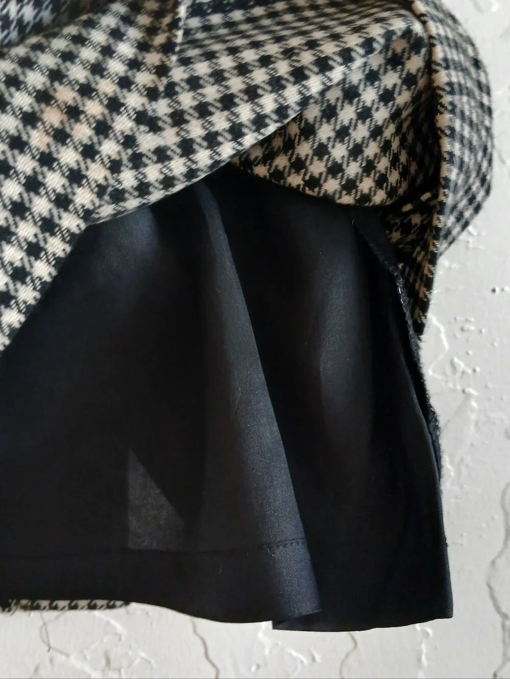 VINTAGE 90'S ESPRIT Wool Blend Houndstooth High Waist Pencil Skirt Women's 5/6